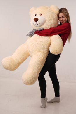 Великий Плюшевий ведмедик із сердечком Yarokuz Джеральд 165 см Персиковий (YK0057) фото