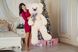 Великий Плюшевий ведмедик із сердечком Yarokuz Джеральд 165 см Персиковий (YK0057) фото 4