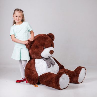 Великий Плюшевий ведмідь Yarokuz Джеральд 165 см Шоколадний (YK0060) фото