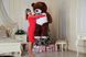Великий Плюшевий ведмідь з серцем Yarokuz Джеральд 165 см Шоколадний (YK0061) фото 2