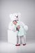 Большой плюшевый мишка с сердечком Yarokuz Джеральд 165 см Белый (YK0055) фото 4