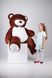 Великий Плюшевий Ведмедик з серцем Yarokuz Річард 2 метра Шоколадний (YK0069) фото 3