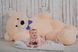 Великий Плюшевий Ведмедик Yarokuz Річард 2 метра Персиковий (YK0064) фото 4
