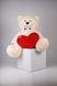 Великий Плюшевий ведмідь з серцем Yarokuz Річард 2 метра Персиковий (YK0065) фото 1