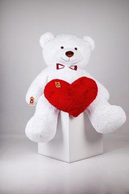 Великий Плюшевий Ведмедик з серцем Yarokuz Річард 2 метра Білий (YK0071) фото