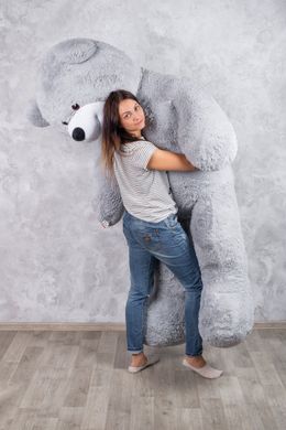 Величезний М'який ведмедик Yarokuz Вільям 250 см Сірий (YK0110)