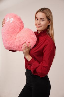 М'яка іграшка Yarokuz подушка "Серце" 50 см Рожева (YK0081)