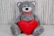Большой плюшевый мишка с сердцем Yarokuz Ричард 2 метра Серый (YK0098) фото 1