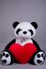 Ведмедик Плюшевий Yarokuz Панда з серцем 2 метра (YK0141) фото 1