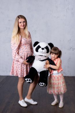 Ведмедик Плюшевий Yarokuz Панда з серцем 90 см (YK0142)