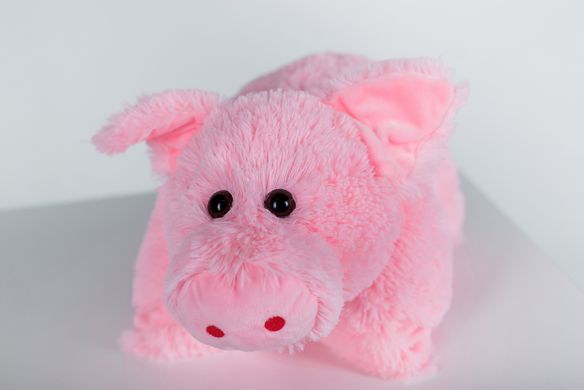 М'яка іграшка Yarokuz подушка "Свинка" 50 см Рожева (YK0145)