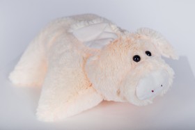 Мягкая игрушка Yarokuz подушка "Свинка" 50 см Персиковая (YK0146) фото