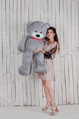 Большая мягкая игрушка мишка Yarokuz Билли 150 см Серый (YK0094) фото