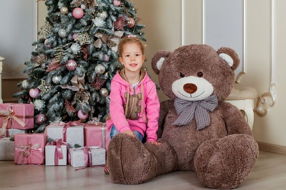 Велика м'яка іграшка Ведмедик Yarokuz Біллі 150 см Капучіно (YK0050) фото