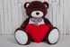 Большая мягкая игрушка мишка с сердцем Yarokuz Билли 150 см Шоколадный (YK0053) фото 1